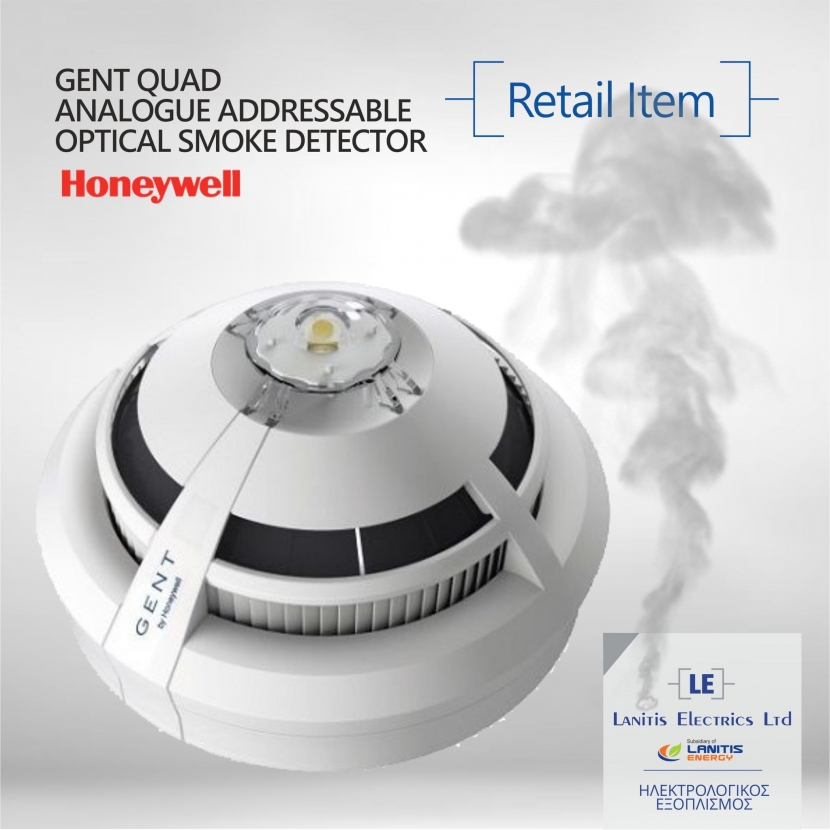 GENT Quad Analogue Addressable Optical Smoke Detector