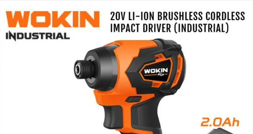 20V LI-ION Brushless Cordless Impact Driver by Wokin