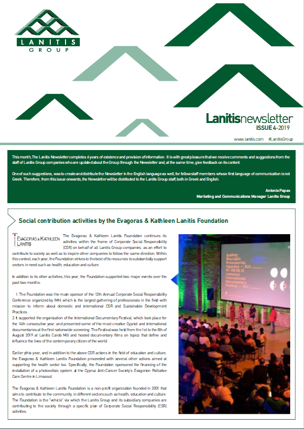 Lanitis Group / Issue 4 - 2019