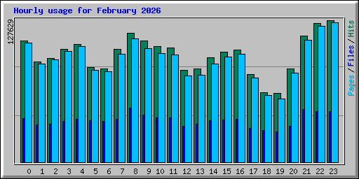 Hourly usage for February 2026
